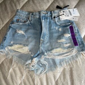 Denim shorts